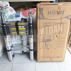 TANGGA TELESKOPIK LIPAT MODEL A 4.4M (2.2+2.2) 4.4 METER TELESCOPIC LADDER KOVA