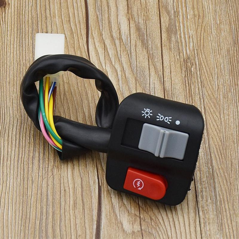 Product Introduction of New LED Light Switch Electric Vehicle Accessories Flash Switch Motorcycle Parts Horn Switch Headlight Handle Switch 15