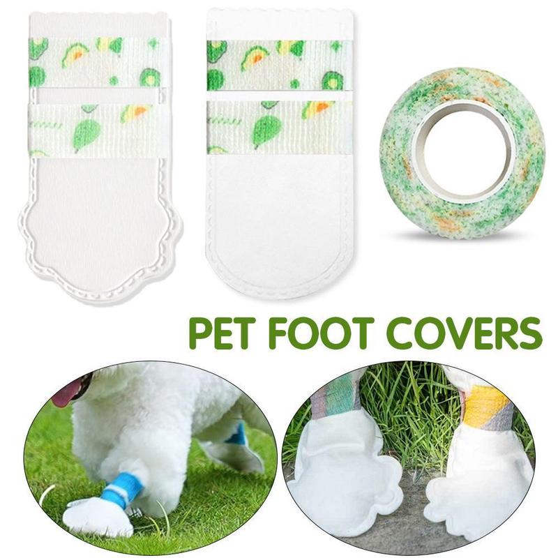 Product Introduction of 20pcs Pet Disposable Foot Covers Dog Anti-Dirty Shoe Covers Dog Socks Waterproof Anti-Dirty W5U1 15