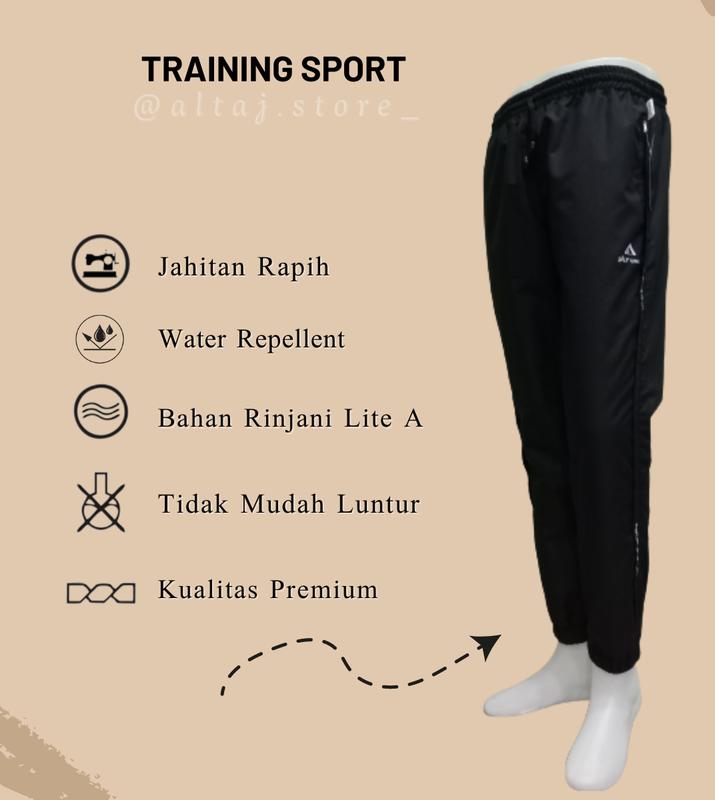 Celana Training Parasut Sport - Celana Olahraga 3