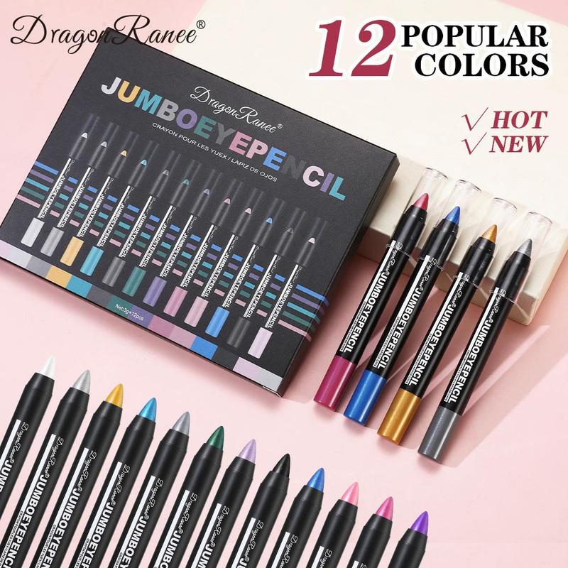 Long Lasting Eyeshadow Pen (12pcs/set), High Pigmented Eye Shadow Pen, Easy Coloring Eye Makeup Pen, Colorful Eye Makeup Products for All Styles and Occasions 7