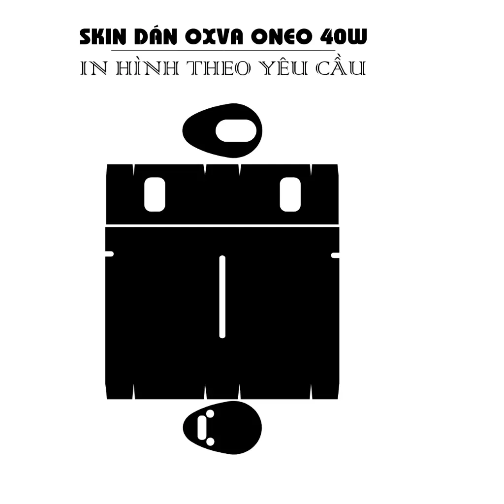 Skin dán trang trí máy Oneo 40 in hình theo yêu cầu (Dễ dán, dễ lột bỏ, )