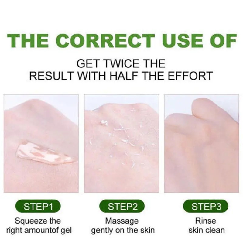 Gel tẩy tế bào chết Lô Hội, Làm Sạch Sâu Lỗ Chân Lông Kem Gel Chăm Sóc Da tẩy tế bào chết Mặt Lô Hội, 30g 5
