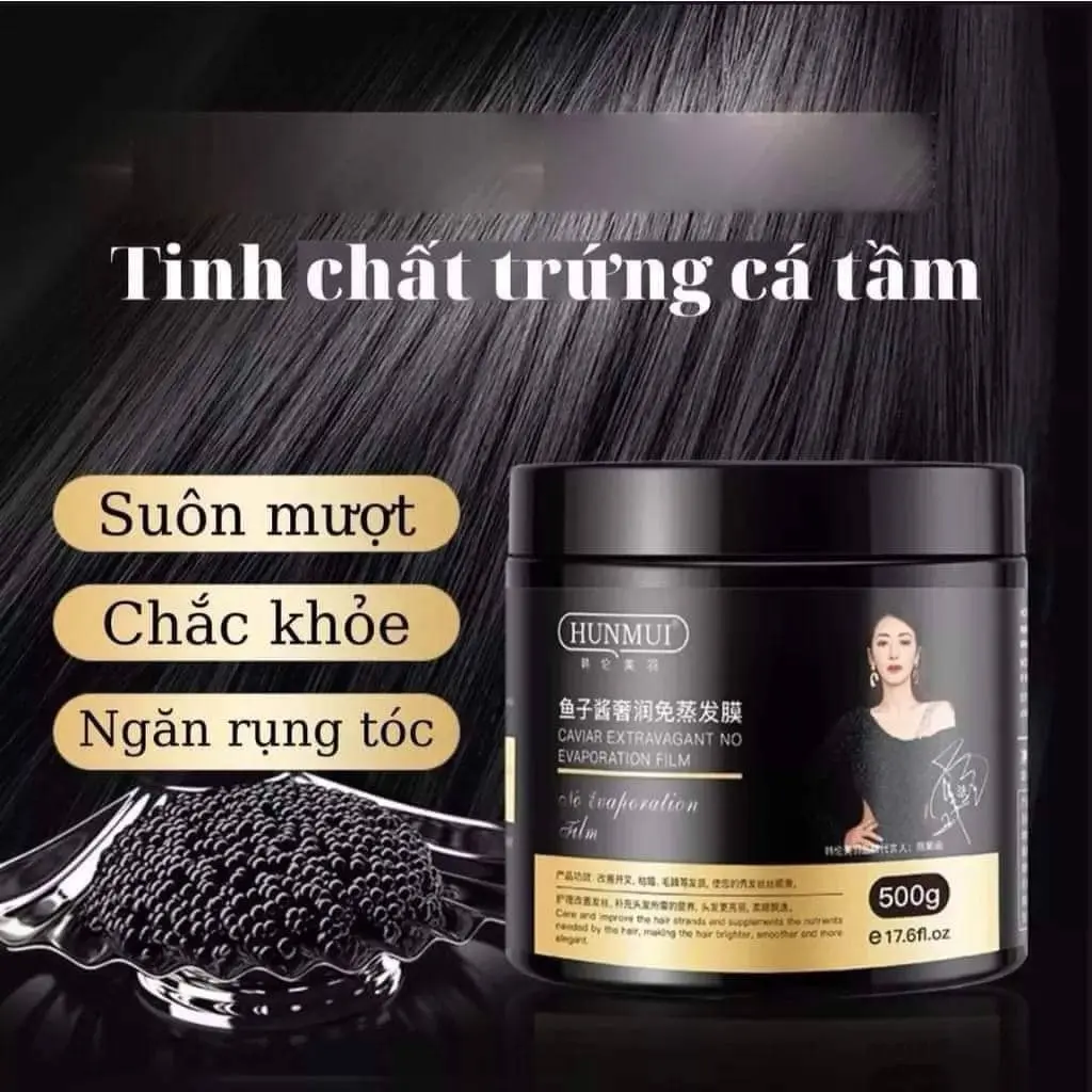 Ủ Tóc HUNMUI Dưỡng Và Cải Thiện Tóc Hư Tổn Khô Xơ Gãy Rụng, Giúp Mềm Mượt Tóc (500g) Dưỡng Tóc