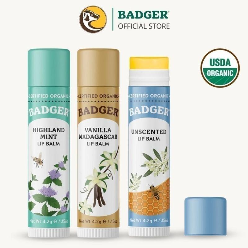 dong ho sao B Son dưỡng ôi hữu cơ BADGER Lip Bal USDA Organic - 4.2g