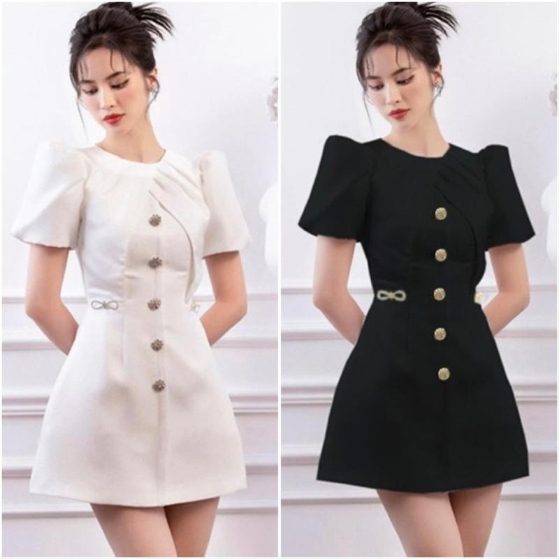 Đầm Váy Nữ Tay Ngắn Kiểu Mới Cách Điệu Cho Nàng Béo Xinh Bigsize 50-95kg Sang Trọng