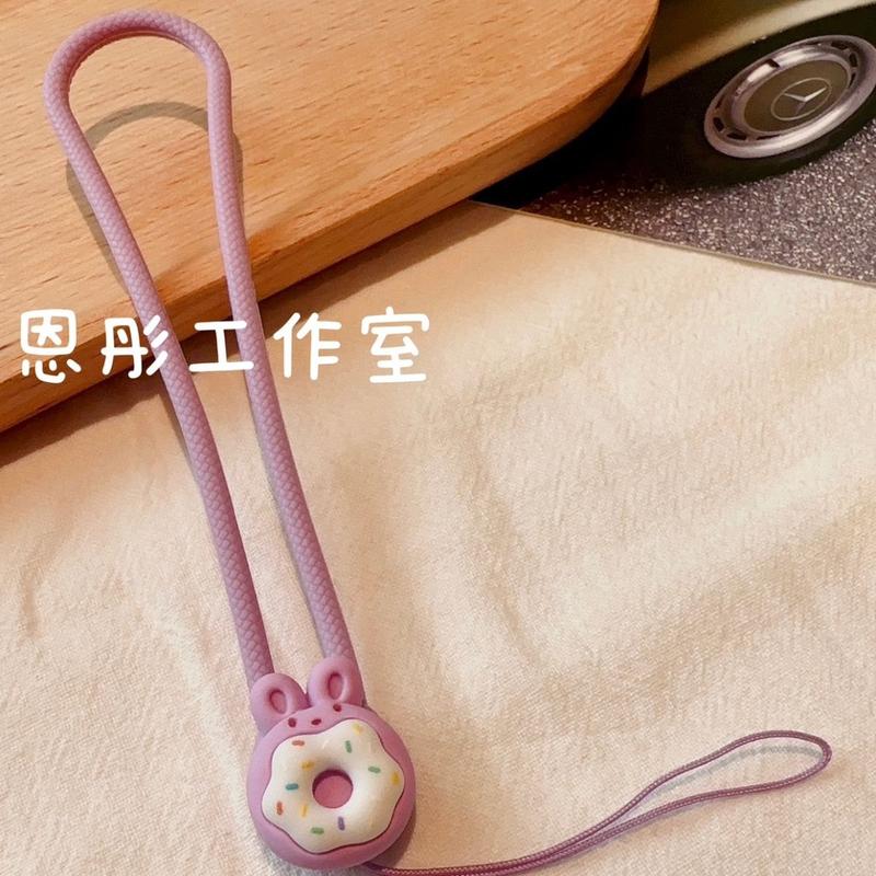 Dây Treo Sáng Tạo, Dây Chống Mất, Dây Ngắn Silicon, Dây Treo Chìa Khóa Đĩa U Silicon, Dây Treo, Dây Cầm Tay 4