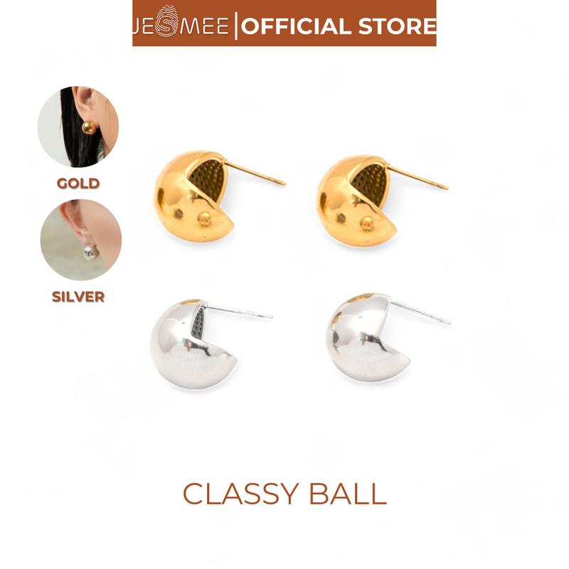 Bông Tai Nữ Quả Cầu Đơn Giản Thanh Lịch Classy Ball Jesmee - E65007