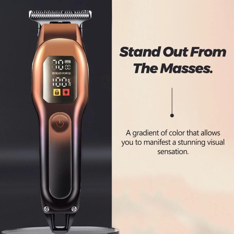 SHINON Alat Cukur Rambut Elektrik Mesin Cukur Rambut Alat Potong Rambut Hair Clipper Electric Metal Design 4