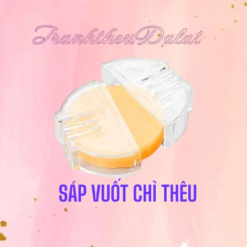 SÁP VUỐT CHỈ THÊU (CÓ HỘP) - PHỤ KIỆN TRANH THÊU CHỮ THẬP 0