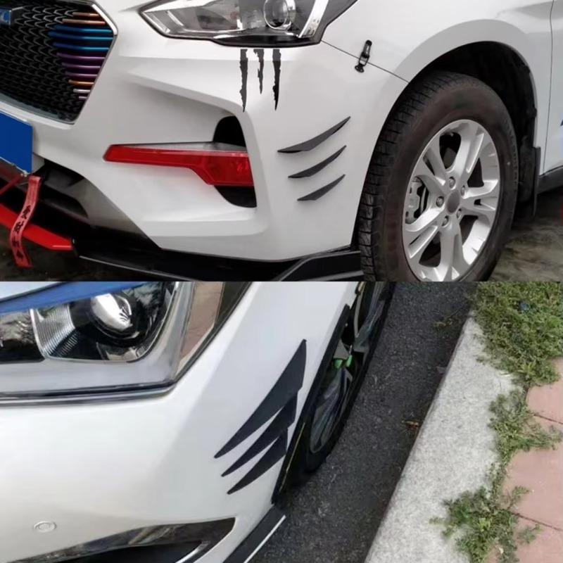 Product Introduction of 6 Pcs Car Spoiler Splitters Decorative Protect Vehicle Edge Car Tuning Canard Universal Front Bumper Lip Car Accessories 6