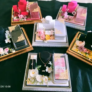 Tempat perhiasan mahar seserahan pernikahan kado ulang tahun tunangan Dengan Tutup Dengan Tutup