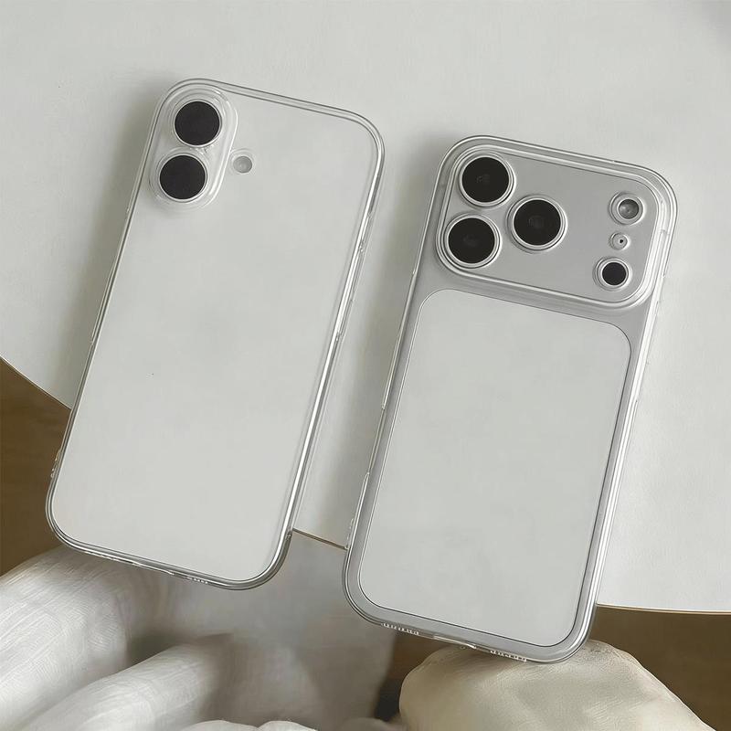 Trường hợp trong suốt nổ cho iPhone 17 16 15 trường hợp 14 13 11 7 17pro 17promax đơn giản 16 cá tính 16plus mới 16pro