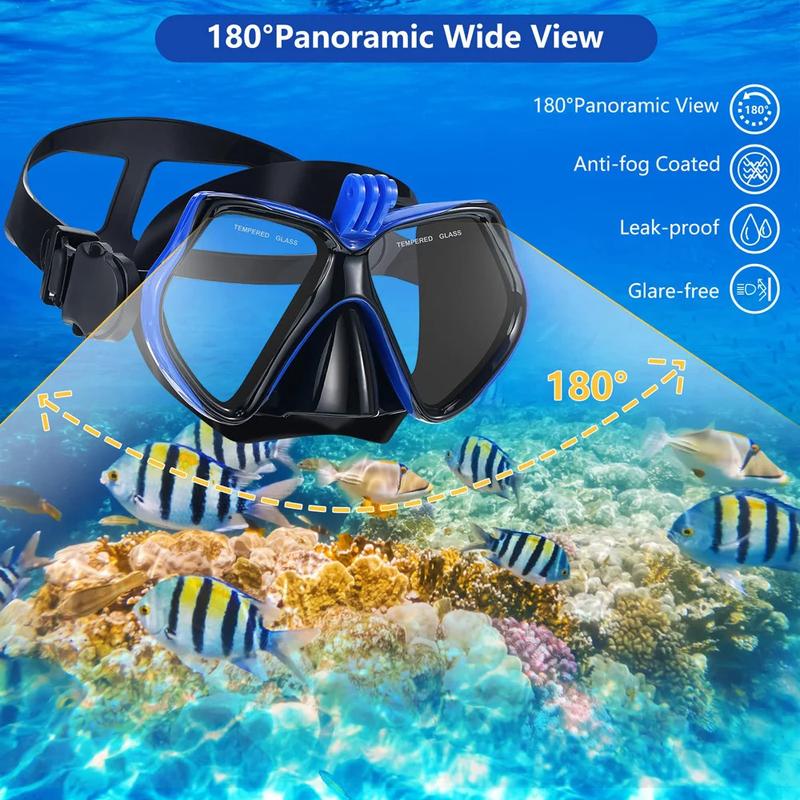 Product Introduction of Mặt nạ lặn, CCZedo, kính bơi, cho GoPro, cho máy ảnh thể thao dưới nước, kính cường lực, ống lặn Ống khô có bình dưỡng khí khô chuyên nghiệp, thích hợp cho người lớn và thanh thiếu niên 17
