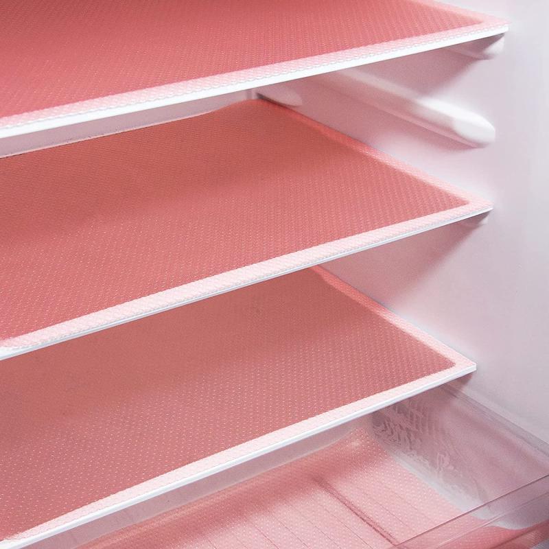 Refrigerator Liner, 4pcs Washable Refrigerator Shelf Liner, Multipurpose Plastic Kitchen Mat, Kitchen Accessories, Refrigerator Accessories 9