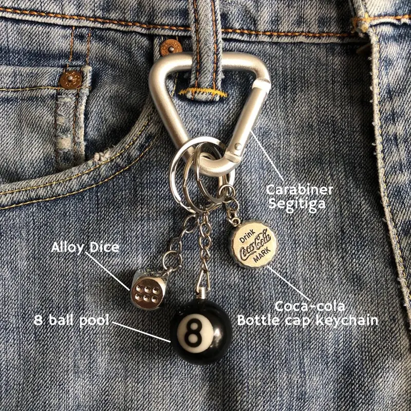 Carabiner Keychain Kalcer Gantungan Kunci Skena Aksesoris 4