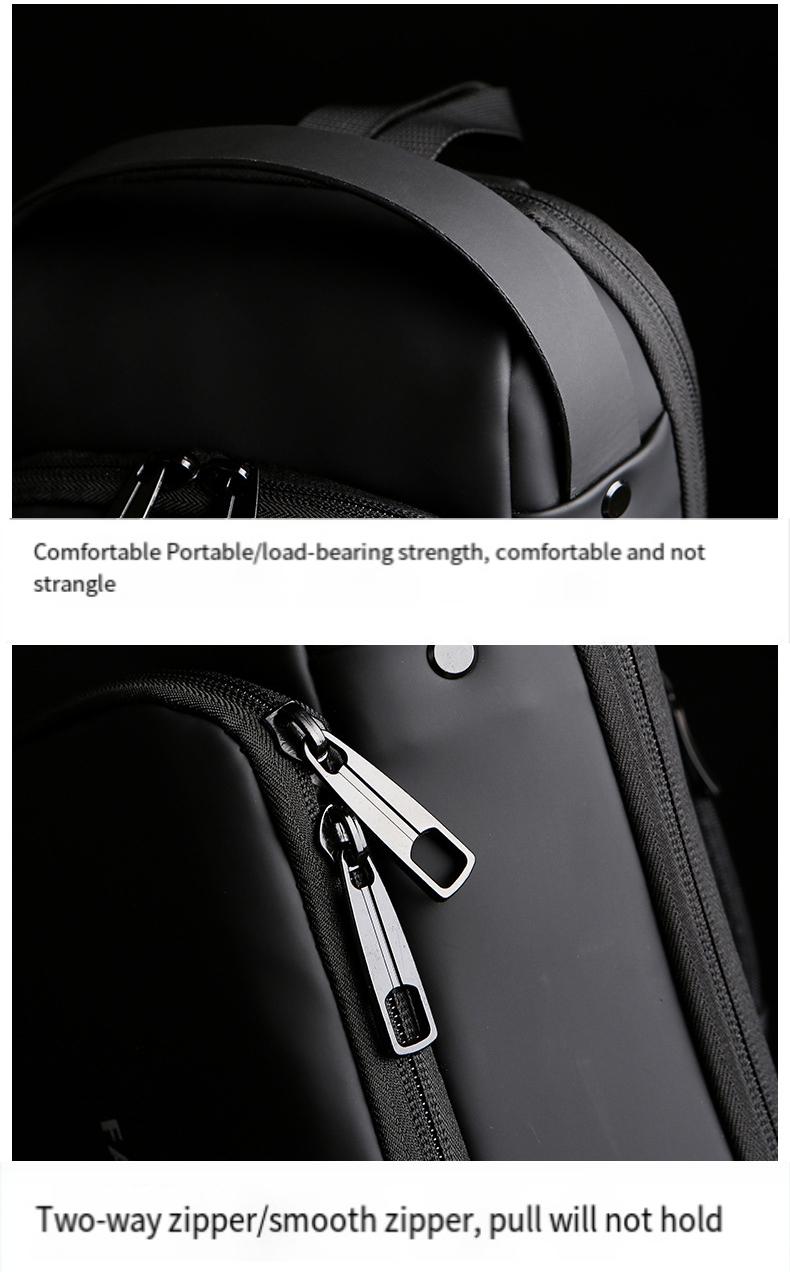 Product Introduction of Men's casual chest bag trend commuting versatile crossbody bag explosive  wear shoulder bag White Anti-theft Fanny Packs & Belt Bags motorcycle bag bag  safety bag  safety lock  Men's Motorcycle Messenger Bag Waterproof 9
