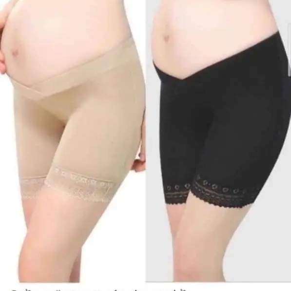 Quần mặc váy cho bầu cạp chéo mềm 0