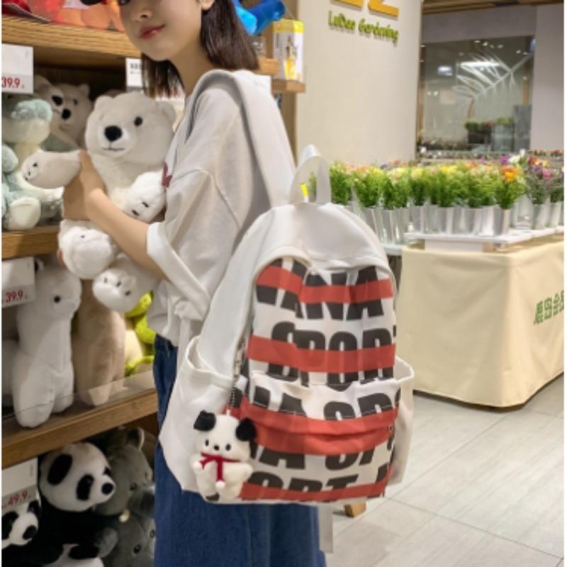 New American backpack female students original printed backpack trend schoolbag male students 1