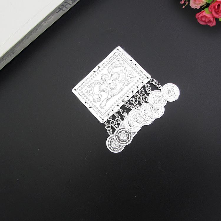 Product Introduction of Phiến hoa văn miêu cương kèm chuông nguyên liệu làm trang sức phụ kiện dân tộc phong cách miêu tộc cosplay cổ phục 19