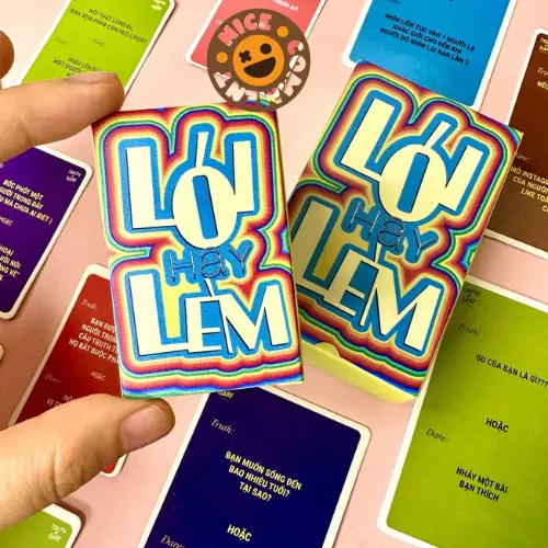 Bài MINI 53x39mm Lói hay Lèm 60 LÁ Truth Or Dare Việt Hóa Drinking Game Bài Uống Rượu Bia Tạo Sự Thú Vị Gắn Kết Tình Bạn Bộ Bài Thẻ Bài Cards