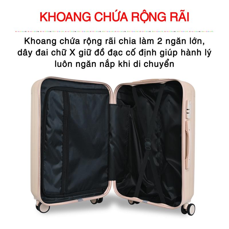 Vali kéo du lịch KS T01 Combo size (20+24), Bảo Hành 5 Năm 5
