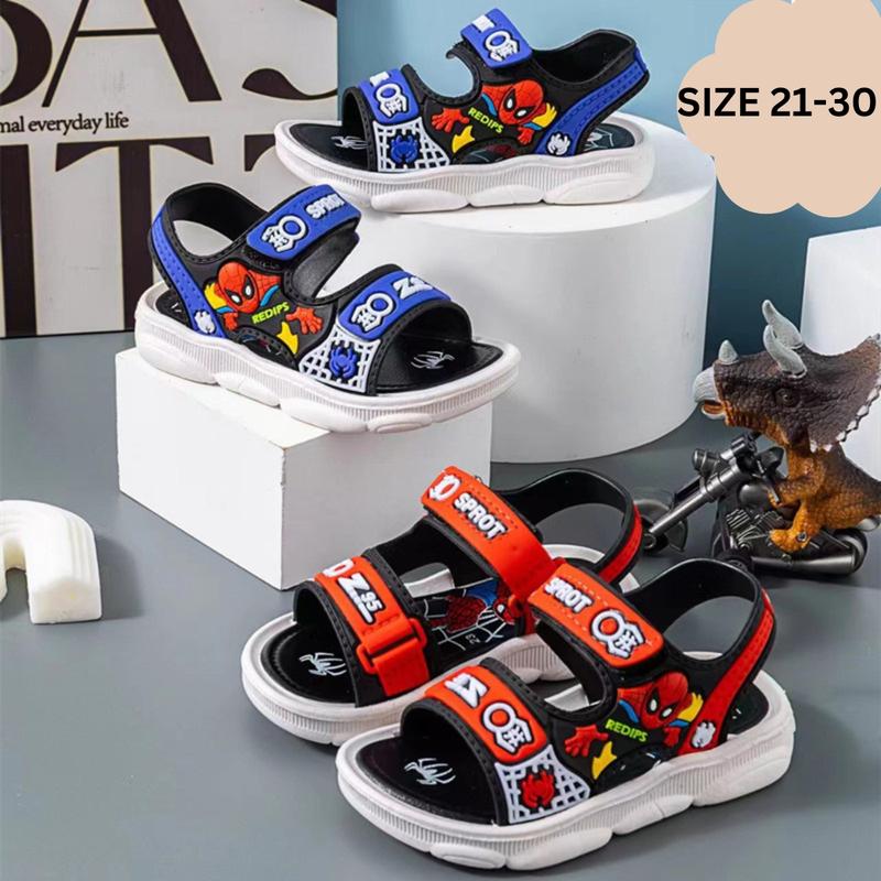 Dép Sandal Bé Trai Siêu Nhân Nhện Chất Cao Su Đế Mềm Êm Nhẹ Sz 21-30 Mã Z558