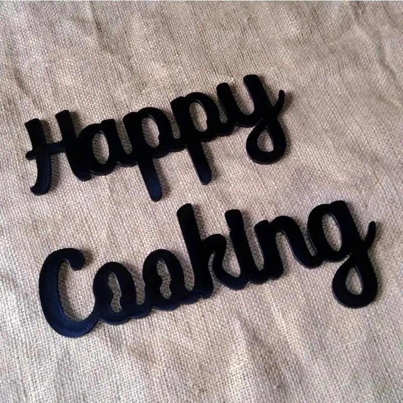 hiasan dinding happy cooking
