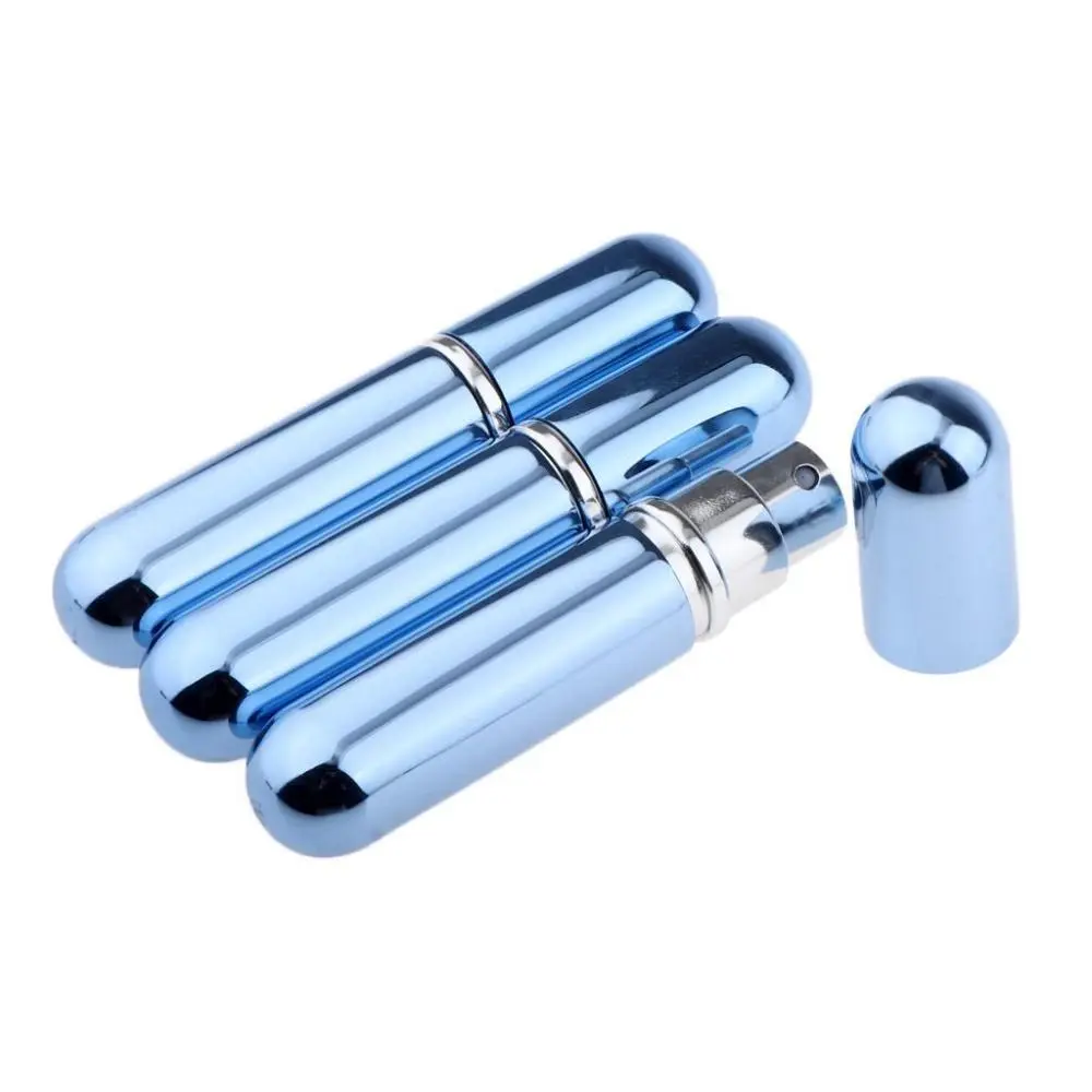 3x 5ml Empty  Bottle Pump Fine Mist Perfume  shiny