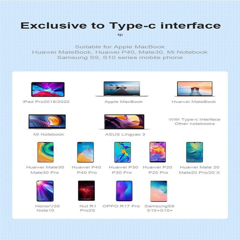 Portable USB C To HDMI Adapter 4K, USB-C Type C To HDMI Adapter USB Cable 4k Converter For Laptop Computer 8