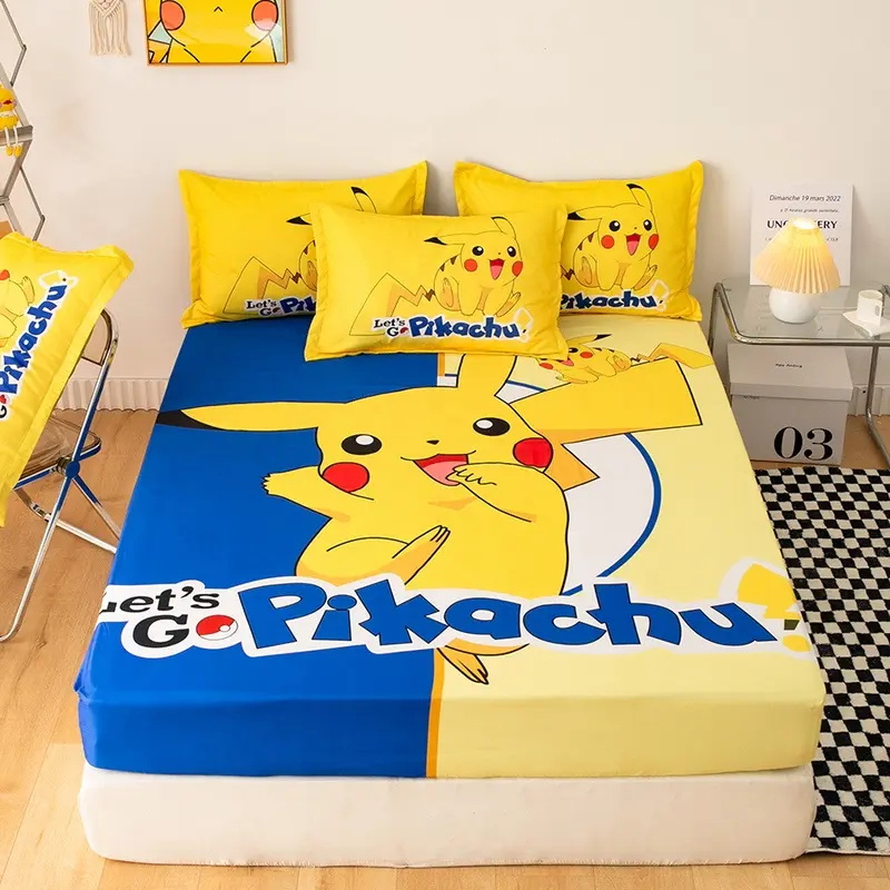 Fast shipment!100% cotton Cartoon sheet cover[Pure Cotton] Fitted Bedsheet ONLY / Cadar Tilam Fitted Bedsheet ONLY / Cadar Tilam (Available in 4 Size)