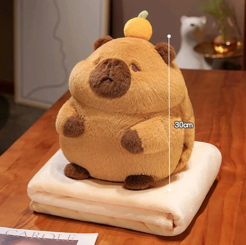 Chăn Gối Hoạt Hình Capybara 3in1 4
