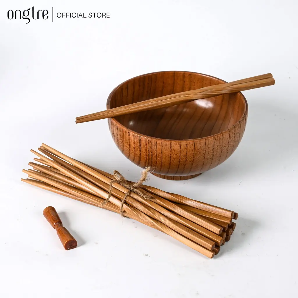 Bộ 10 đôi đũa tre ONGTRE, an toàn vệ sinh, sử dụng cho gia đình, nhà hàng, khách sạn - ongtre (Vietnam)