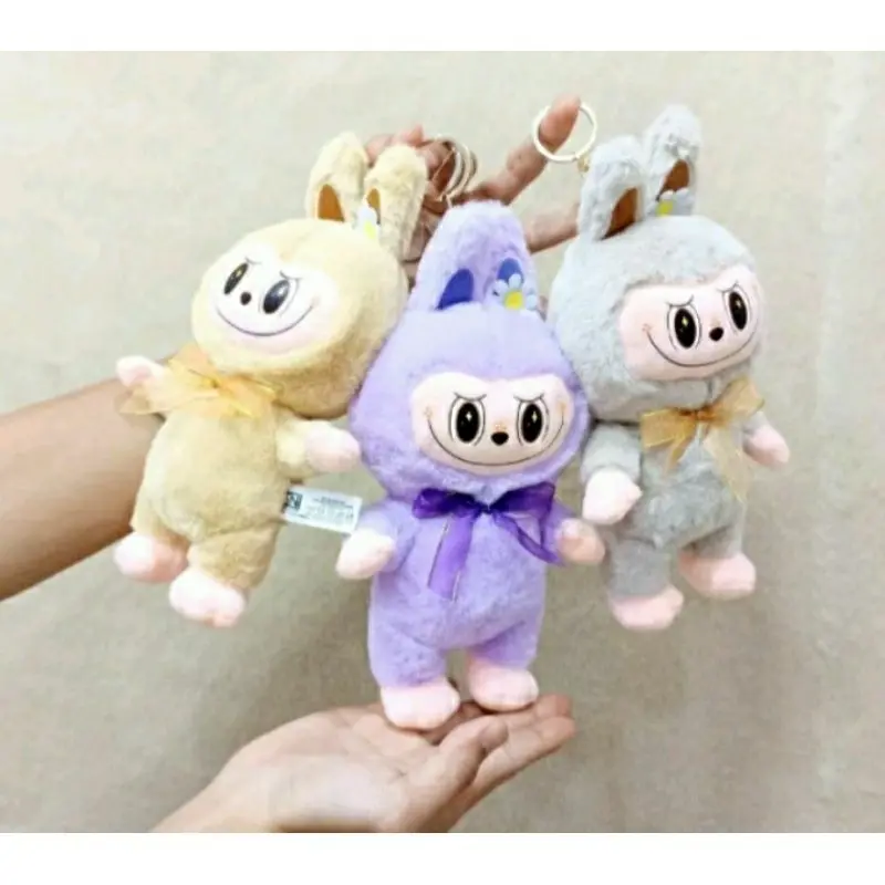 Gantungan kunci Boneka labubu the monsters FULLBODY bahan bulu lembut Tas