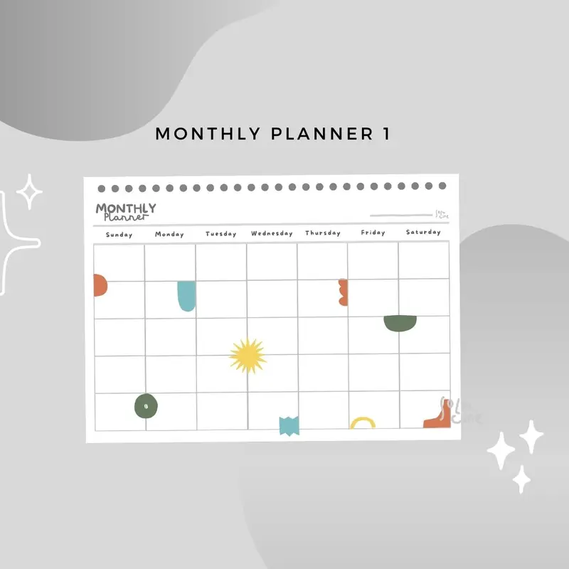 Loose Leaf / Isi Binder Monthly Planner (B5/A5) (12 Lembar) 3