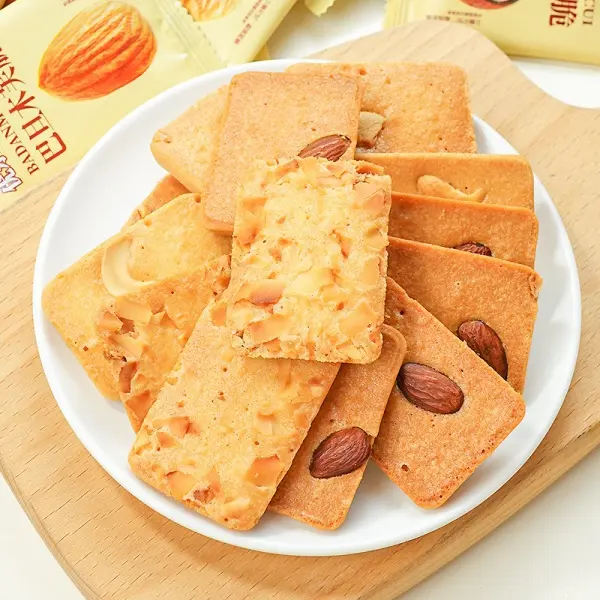 Nuts Little Cookie Independent Small Package Breakfast Meal Dry Casual Snack Biscuits Wholesale