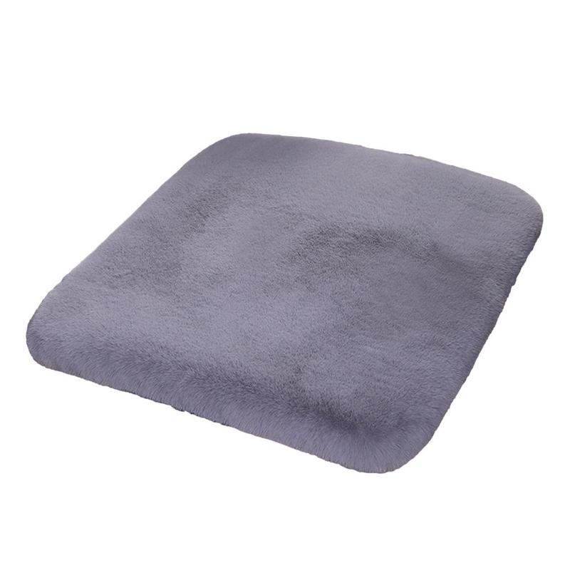 Product Introduction of Plush Seat Cushion Car Seat Cushion Winter Plush Rabbit Fur Winter Warmth Thick Wool One Piece E2D8 25