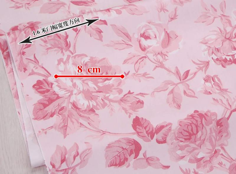 Product Introduction of 100% DIY Sewing Quilting Fat Quarters Material Tecido For Baby Dress Home Textiles Flower Twill Cotton Fabric,Patchwork Cloth 32