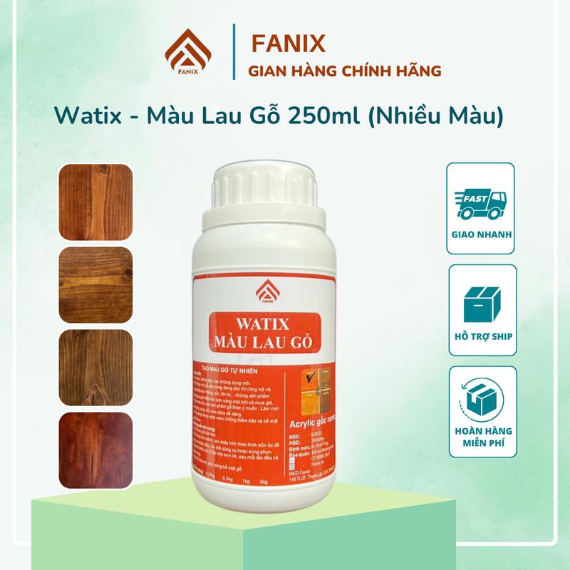 Màu lau gỗ 250g - Sơn màu gỗ tự nhiên Honey. Cherry, Wallnut, Cánh gián