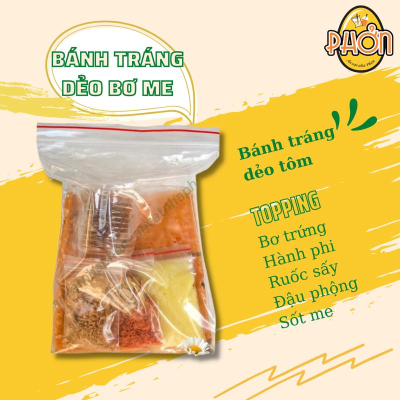 [NGON]   Dẻo Chấm Bơ Me,  , Sốt Me, Tôm Khô, Hành Phi, Bơ - Đồ Ăn Vặt Nhà Phởn Snack Food Thức Ăn đỏ tráng bánh