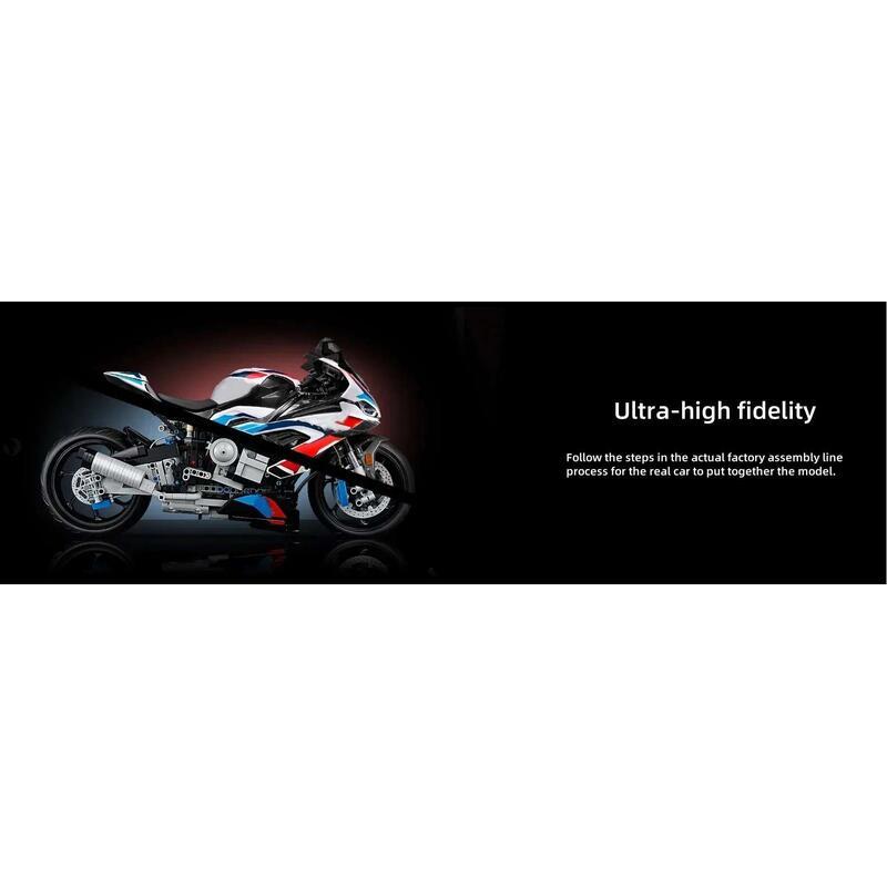Product Introduction of New Building Bocks Simulation Motorcycle Decoration Assembly Model Difficult Toy Boy Educational Creature Gifts 6