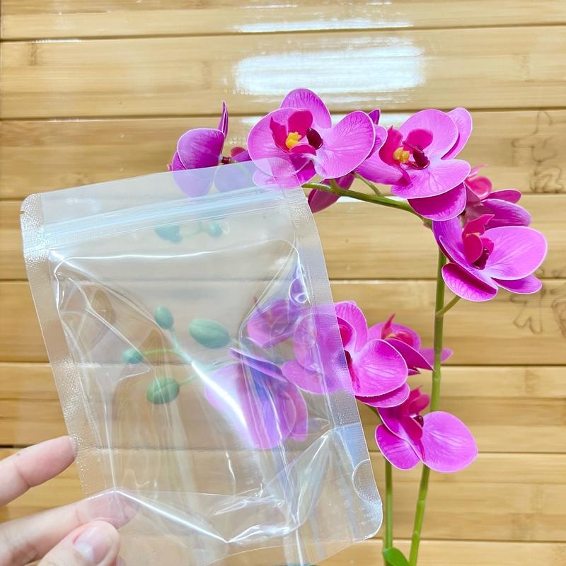  100gr túi zip đứng 2 mặt trong túi zipper đáy đứng 2 mặt trong đựng thực phẩm 