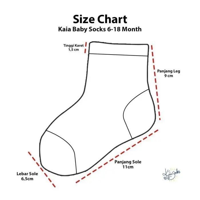 Product Introduction of Kaos kaki bayi anti slip usia 6 - 18 bulan KBAS002 cotton laki-laki perempuan 0