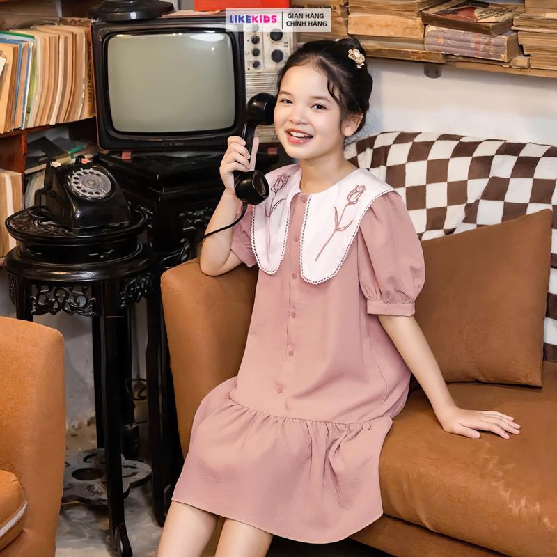 Đầm váy xốp cho bé gái form BABY DOLL LikeKids MH1 L53