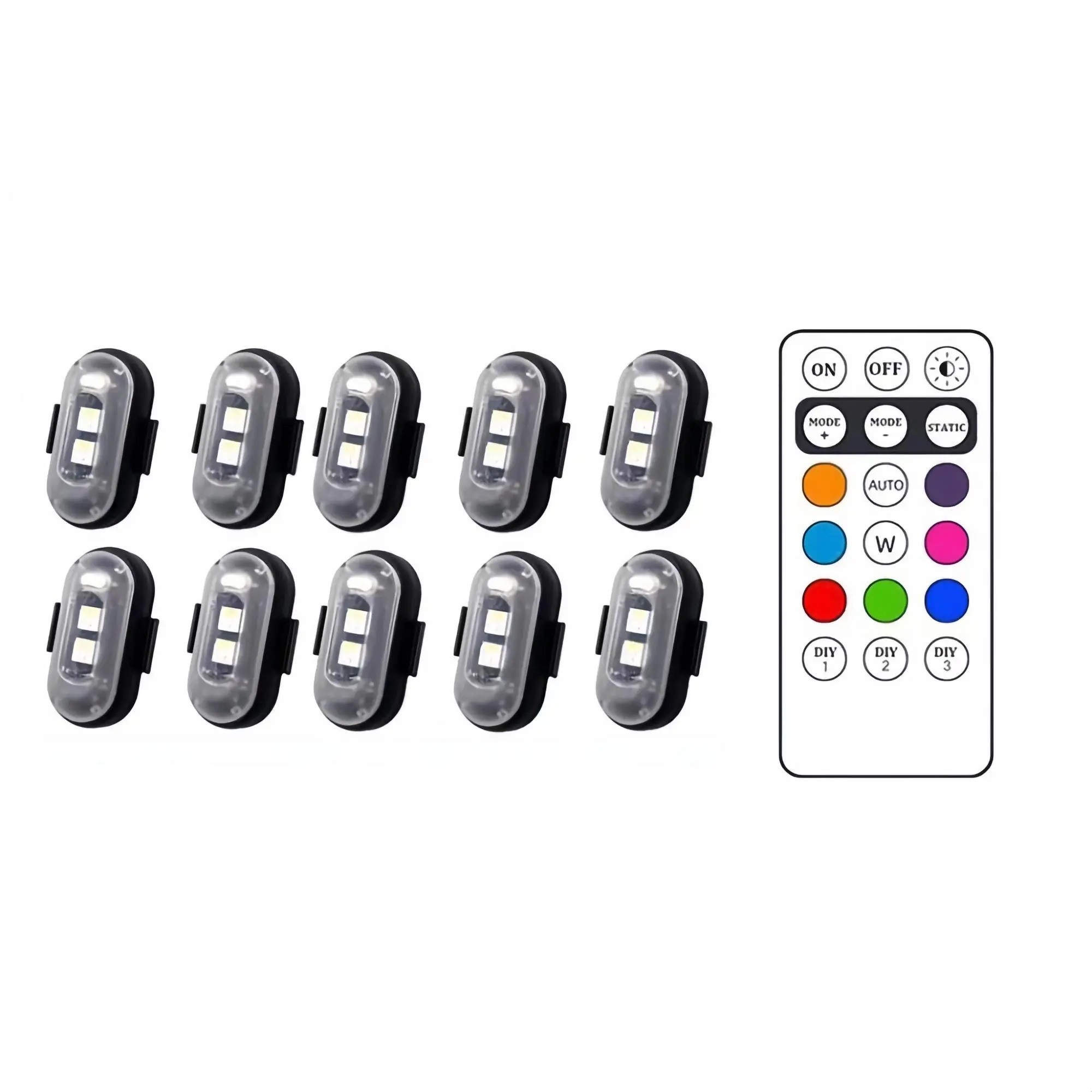 Car Air Outlet Light, Remote Control Light, Universal Car Air Outlet Light, Decorative Light Suitable for Nissan Accessories, Cars, Motorcycles, Bicycles