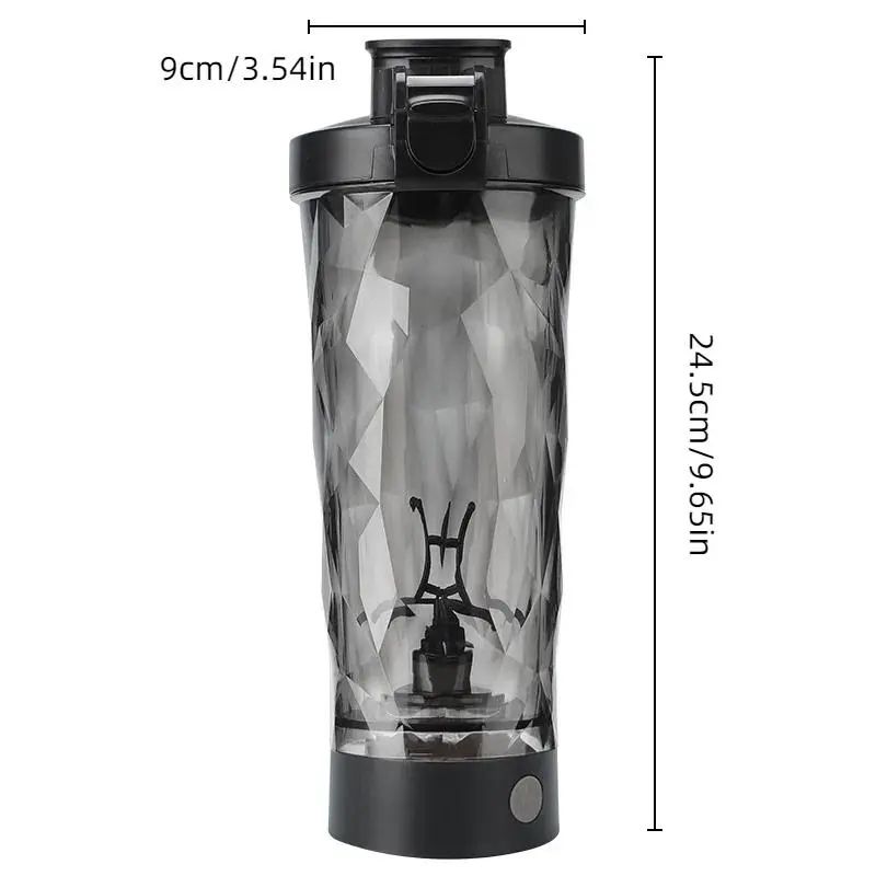 Electric Shaker Bottle, 1 Count Portable Protein Shaker Bottle, USB Rechargeable Blender Water Bottle for Home Office Gym Gift 1