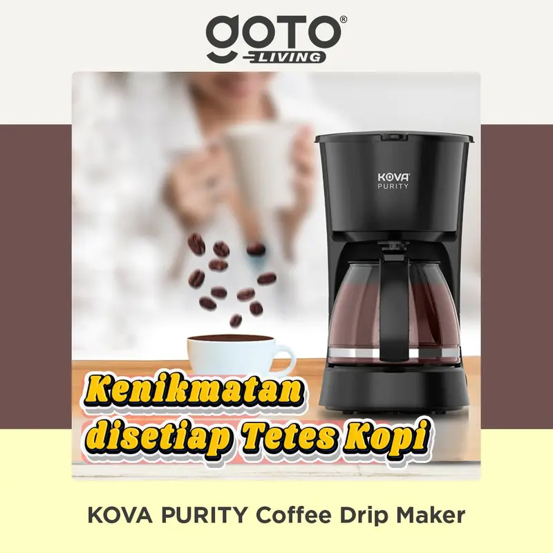 Kova [COD] Purity Mesin Pembuat Kopi Teh Coffee Drip Maker Elektrik Otomatis 1