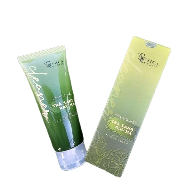SỮA RỬA MẶT RAU MÁ TRÀ XANH SICA WHITE 100ML HỖ TRỢ SẠCH DA GIẢM MỤN Skincare