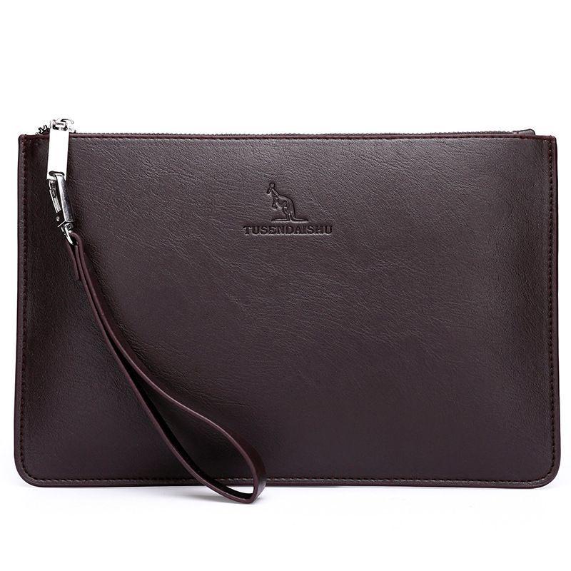 Product Introduction of New Arrival  Fashion Pu Leather Man Clutch bag handbag Messenger Bag Men's Bag Black Brown Bags 27