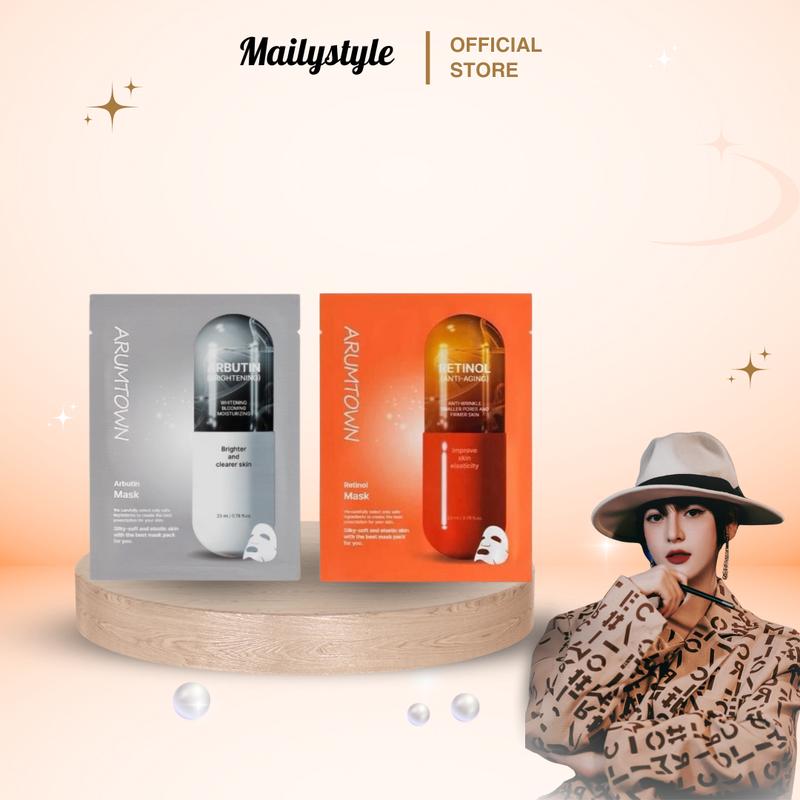 C96_ Mặt Nạ Dưỡng Da Arumtown Hàn Quốc Hộp 10 Miếng Skincare Cosmetics Women